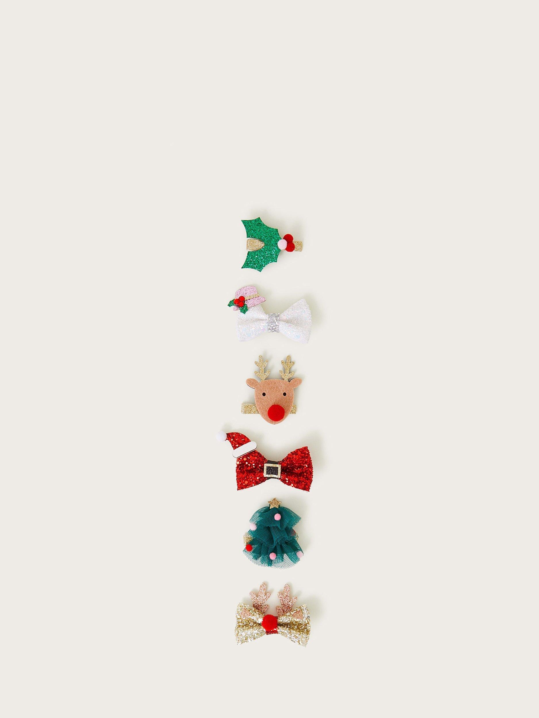 Kids christmas hair clips sales