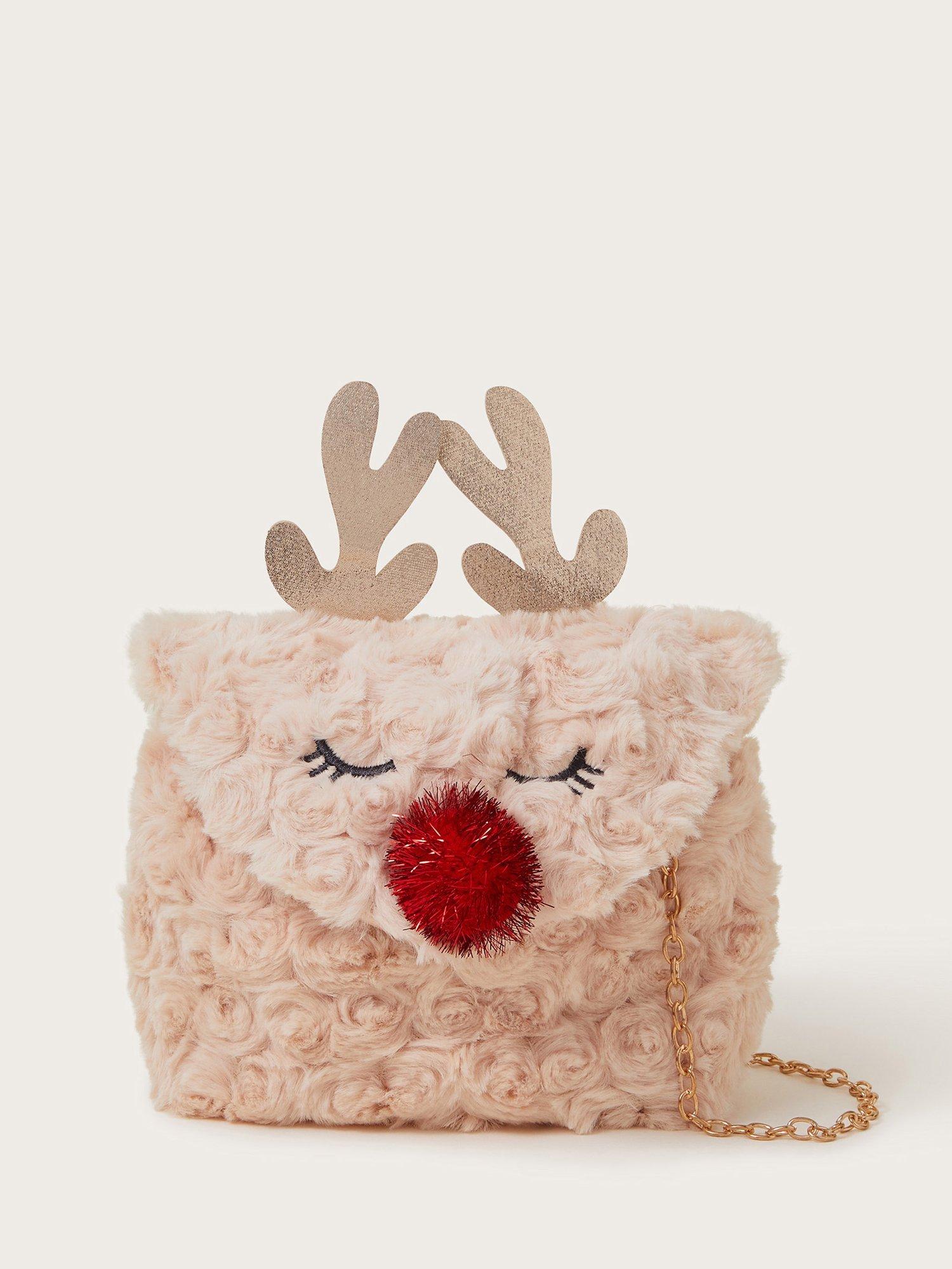 Monsoon Kids' Fluffy Reindeer Bag
