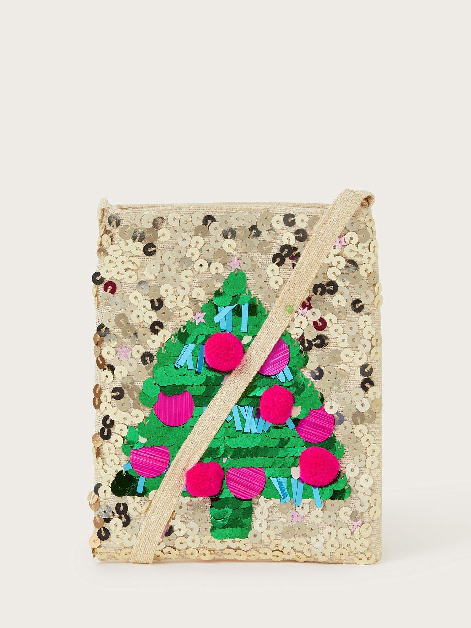 Monsoon Kids' Sequin Christmas Tree Bag, Multi