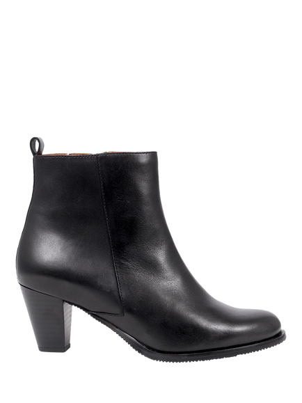 Jones Bootmaker Leianna Leather Heeled Ankle Boots, Black