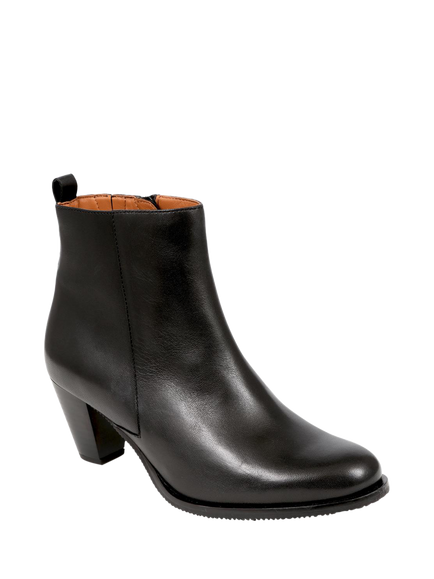 Jones Bootmaker Leianna Leather Heeled Ankle Boots - view 2, Black