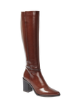 Jones Bootmaker Cagliari Leather Medium Calf Fit Knee High Boots, Brown