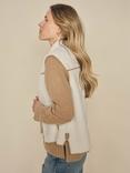 MOS MOSH Rowe Teddy Gilet, Ecru