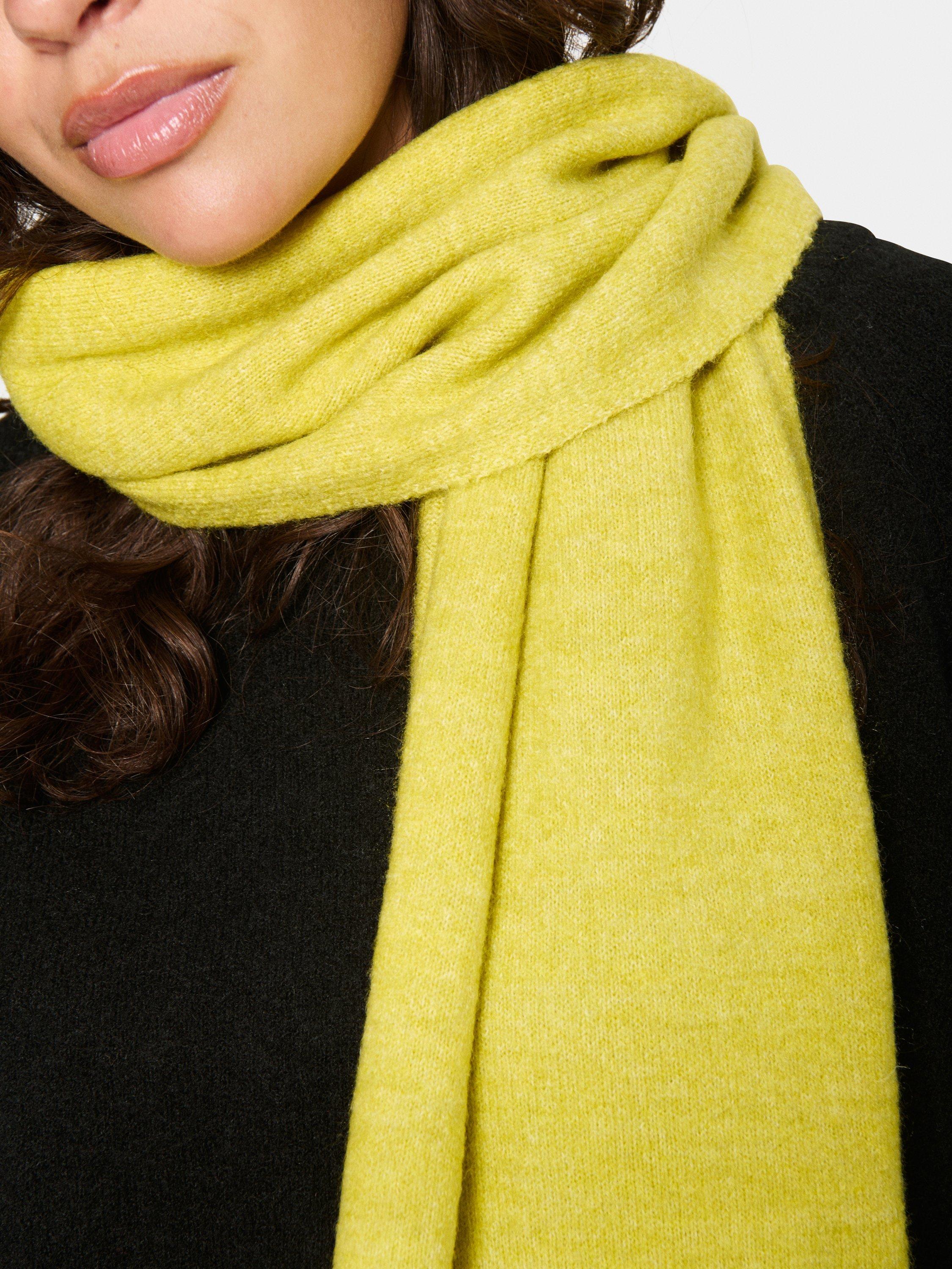 Product image 4 of 4, which shows Saint Tropez Garbie Wool Blend Scarf, Celery, One Size