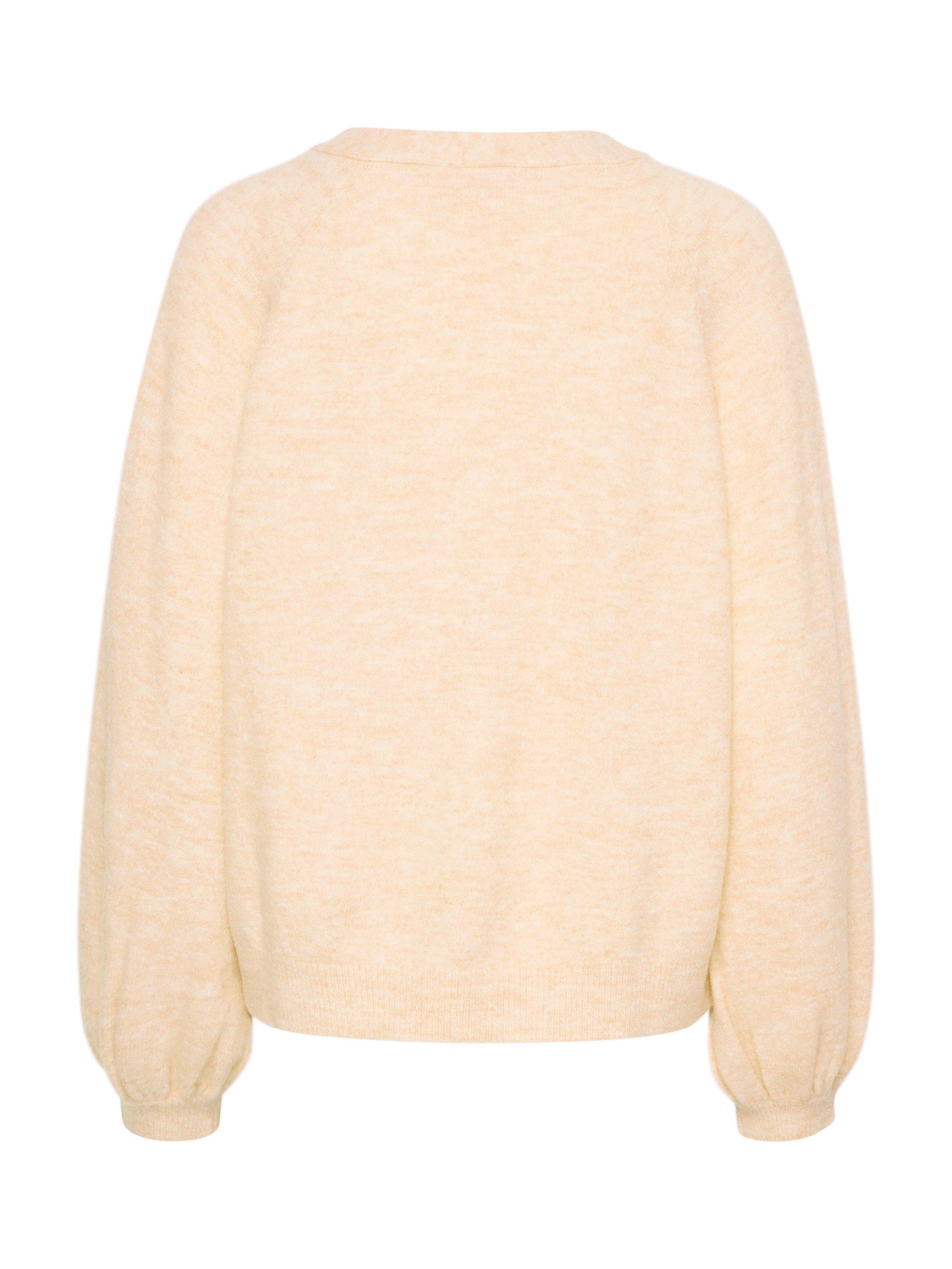 Product image 6 of 6, which shows Saint Tropez Garbie V-Neck Cardigan, Cream, XS