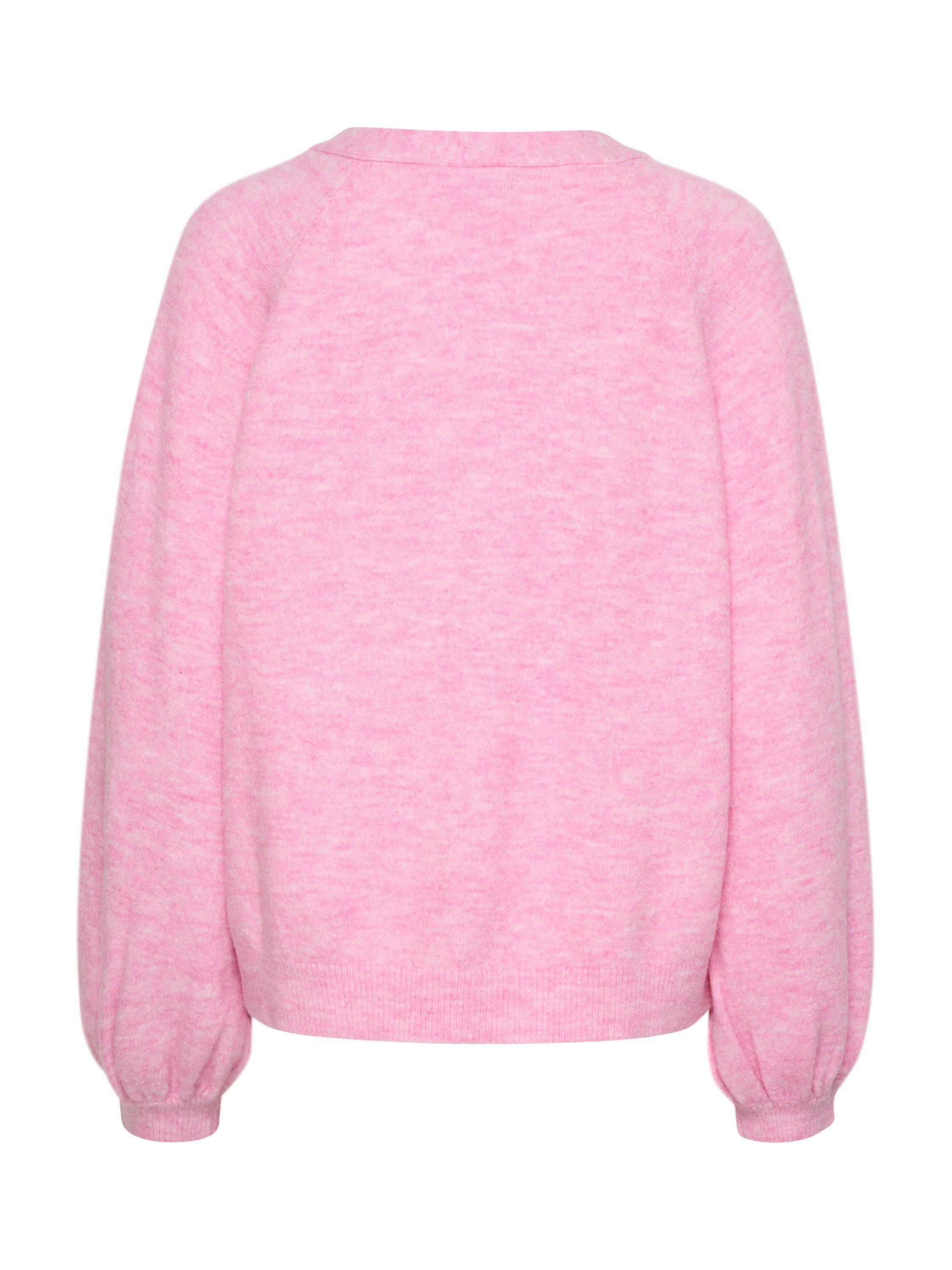Product image 6 of 6, which shows Saint Tropez Garbie V-Neck Cardigan, Rose, XS