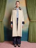 Sister Jane Hazel Faux Fur Collar Trench Coat, Beige