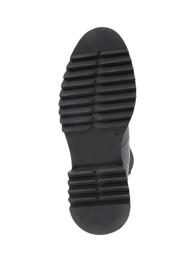 Product image 6 of 6, which shows Jones Bootmaker Denno Leather Chunky Chelsea Boots, Black Patent, 3