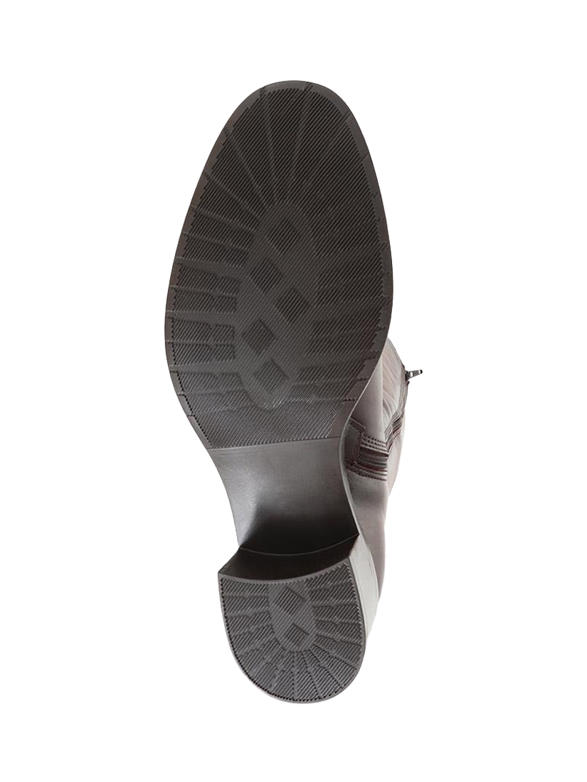 Product image 6 of 6, which shows Jones Bootmaker Donatella Leather Long Boots, Brown, 3