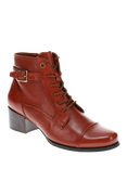 Jones Bootmaker Kyndall Leather Heeled Ankle Boots, Tan
