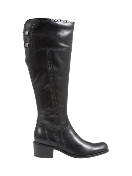Jones Bootmaker Rachel Medium Calf Fit Leather Riding Boots, Black