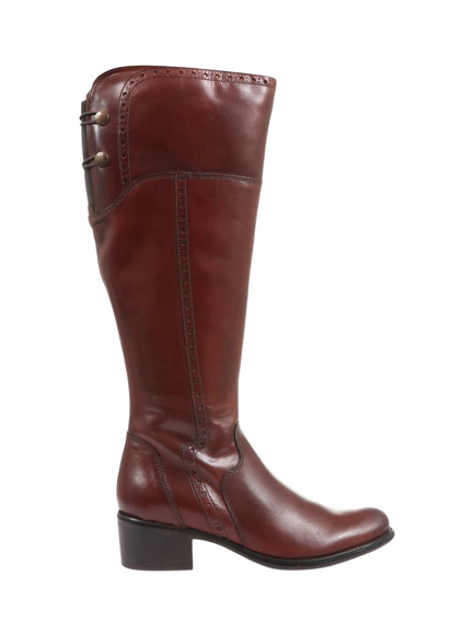 Jones Bootmaker Rachel Medium Calf Fit Leather Riding Boots, Tan