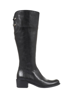 Jones Bootmaker Rachel Slim Calf Fit Leather Riding Boots, Black