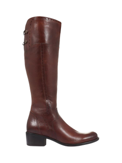 Jones Bootmaker Rachel Slim Calf Fit Leather Riding Boots, Tan