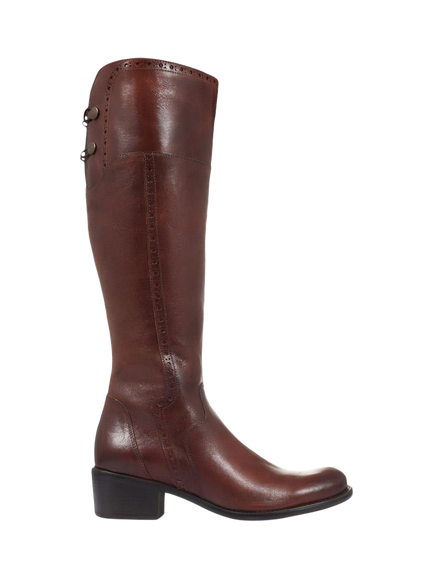 Jones Bootmaker Rachel Slim Calf Fit Leather Riding Boots, Tan