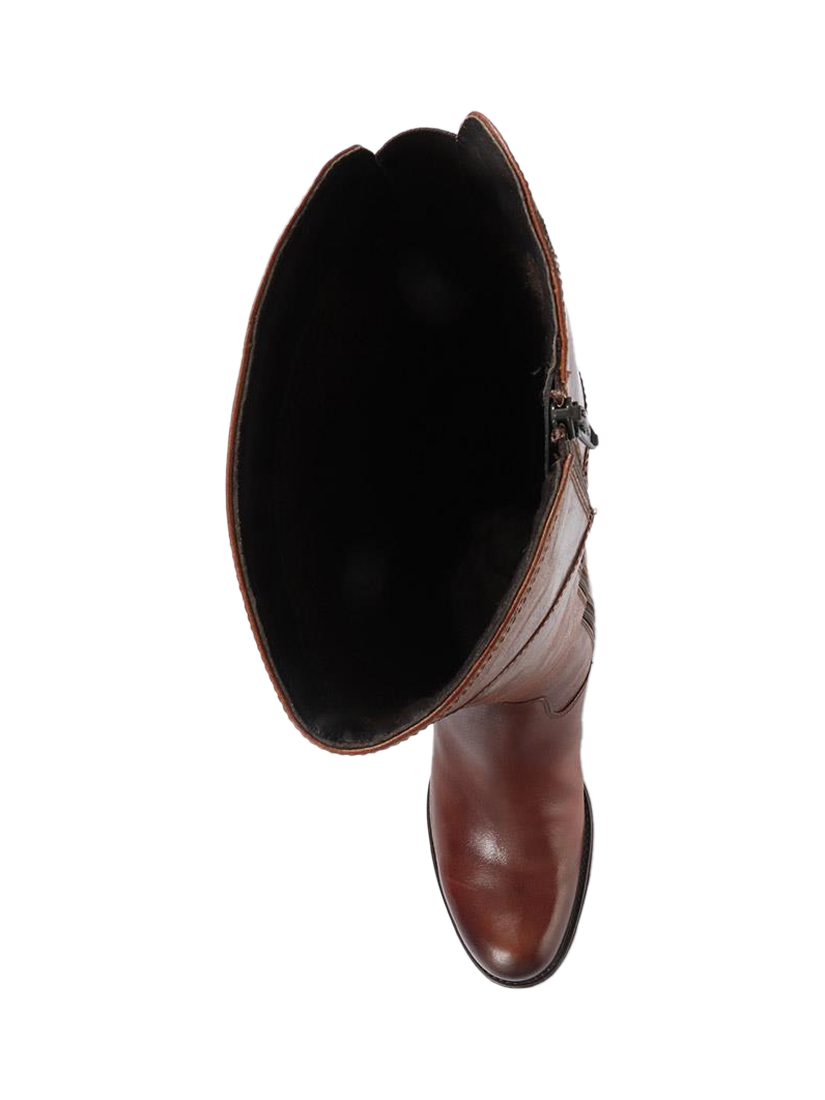 Product image 5 of 5, which shows Jones Bootmaker Rachel Slim Calf Fit Leather Riding Boots, Tan, 3