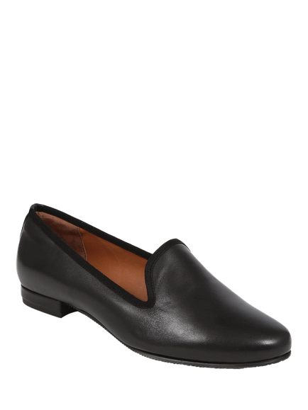 Jones Bootmaker Solene Leather Smart Slip On Pumps - view 2, Black