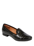 Jones Bootmaker Solene Leather Smart Slip On Pumps, Black Croc