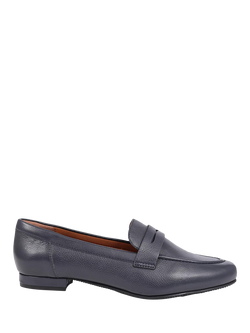 Jones Bootmaker Synara Leather Loafers, Navy