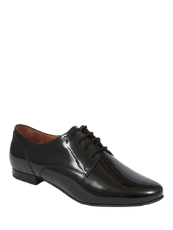 Jones Bootmaker Tanaya Leather Derby Shoes, Black Leather - view 2, Black Leather