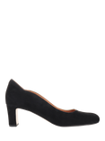 Jones Bootmaker Zoey Suede Scallop Heeled Courts