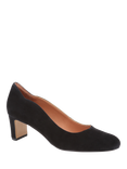 Jones Bootmaker Zoey Suede Scallop Heeled Courts