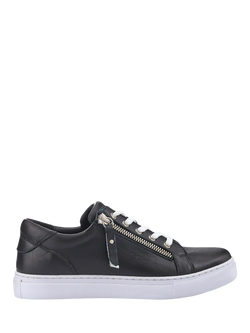 Jones Bootmaker Padova 2 Leather Lace-Up Trainers, Navy