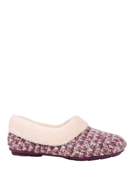 Jones Bootmaker Cariana Faux Fur Slippers, Purple