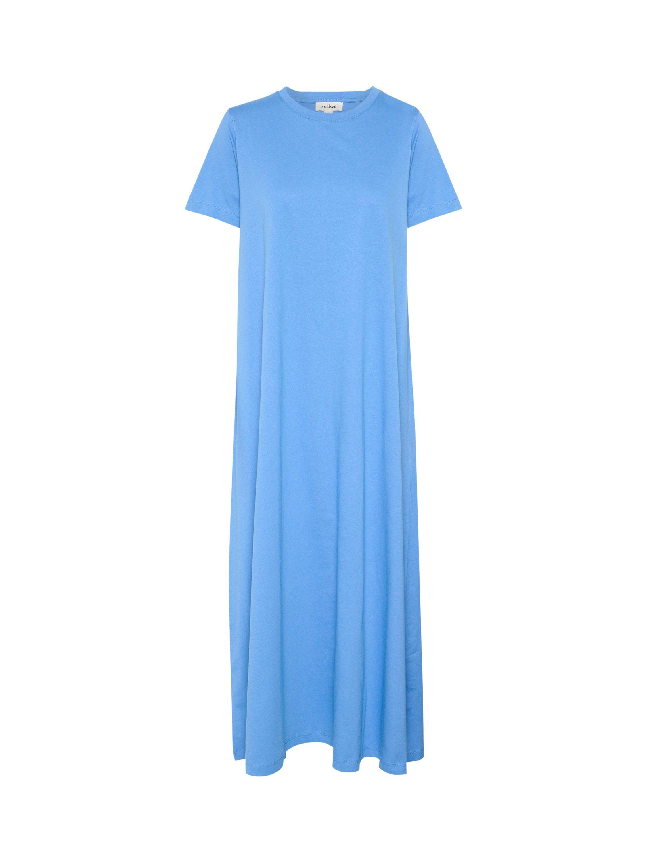 Soaked In Luxury Aeve Jersey Dress, Blue Yonder