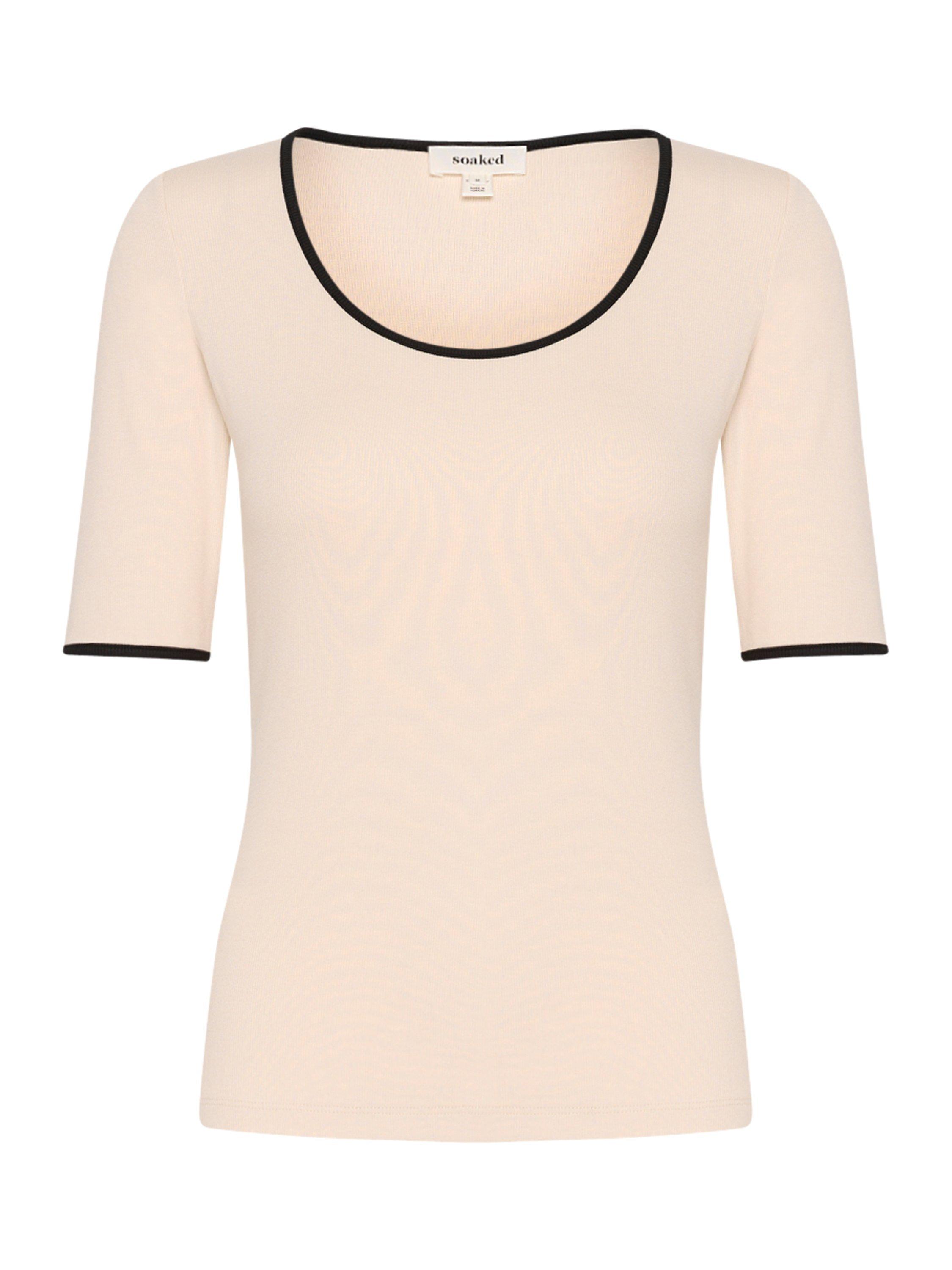Soaked In Luxury Naida Short Sleeve T-Shirt, Sandshell