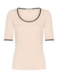 Soaked In Luxury Naida Short Sleeve T-Shirt, Sandshell