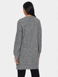 Saint Tropez Geeta Open Neck Cardigan, Gray Quill Melange