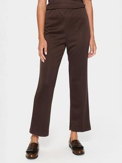 Saint Tropez Kaileen Cropped Bootcut Trousers, Dark Oak, Dark Oak