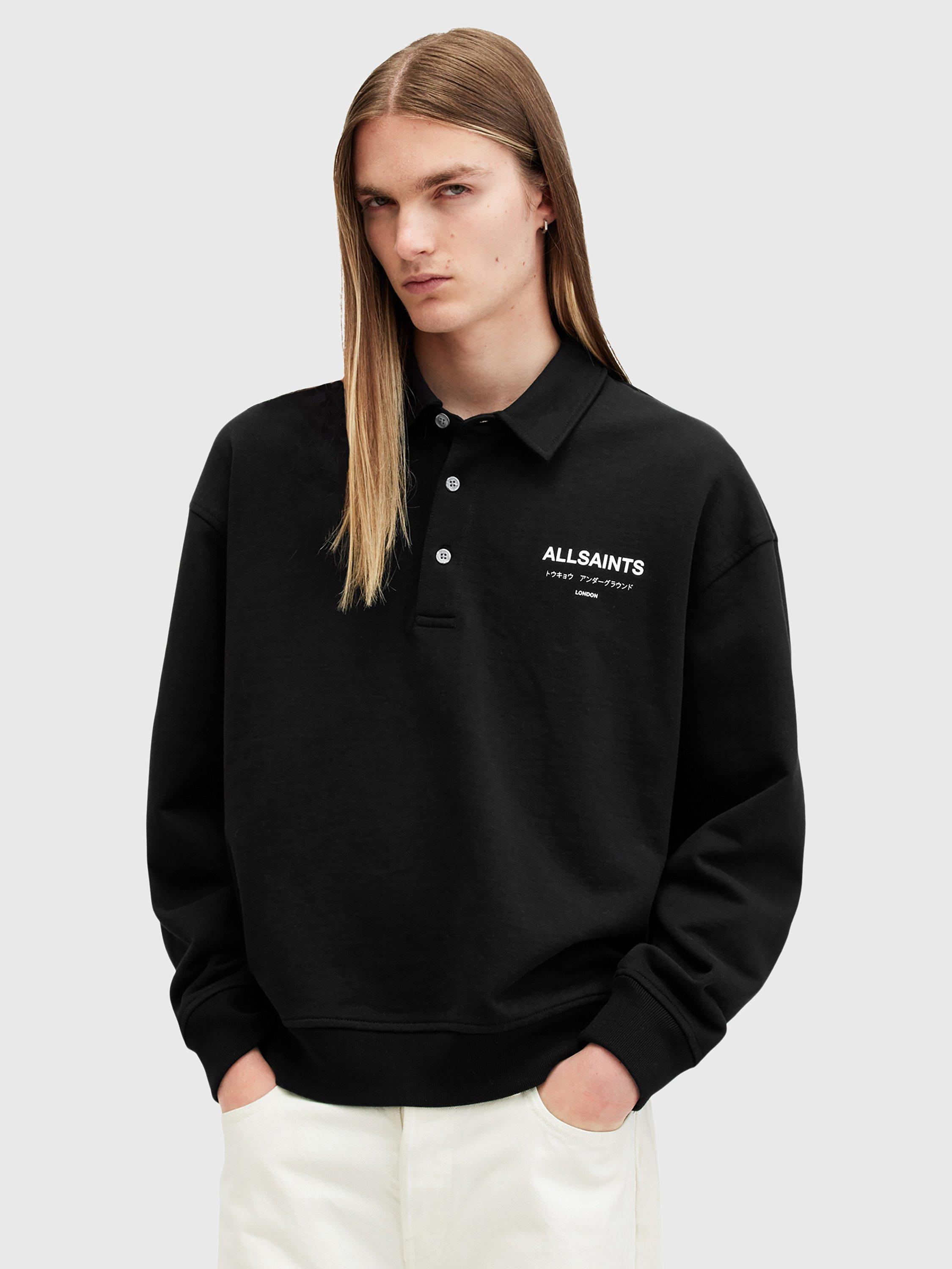 All saints long sleeve polo online