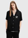 AllSaints Wish Loose Fit Shirt, Black