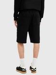 AllSaints Underground Sweat Shorts, Jet Black
