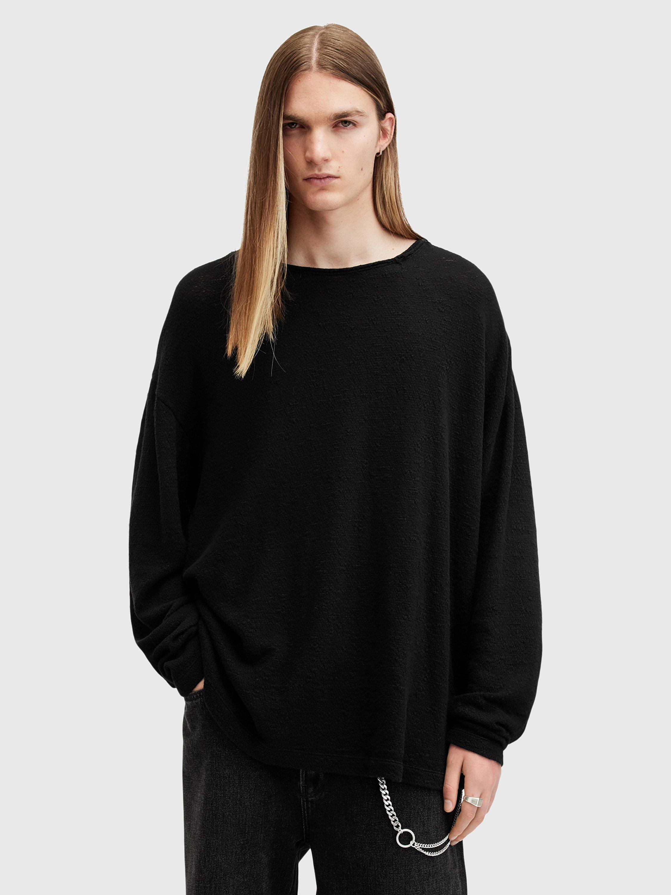 Black cotton jumpers hotsell