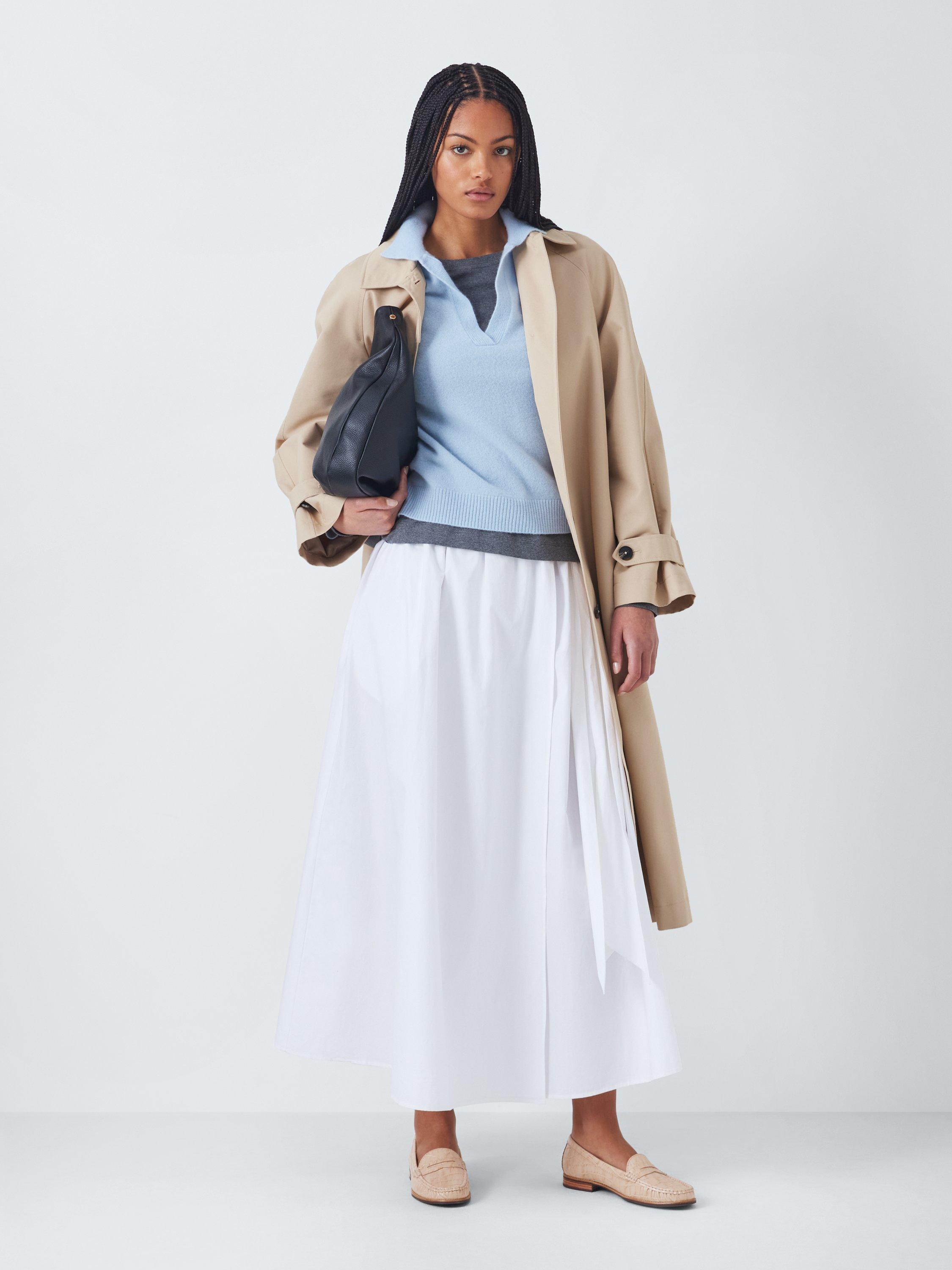 Product image 6 of 6, which shows John Lewis Pennie Croc-Print Leather Penny Loafers, Beige, 3