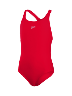 Speedo Kids' Endurance+ Medalist Swimsuit, Fed Red, Fed Red