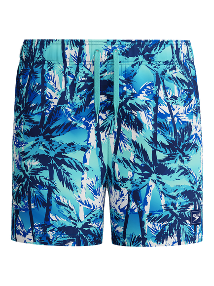 Speedo Kids' 13" Printed Watershorts, Turkish Sea - view 2, Turkish Sea