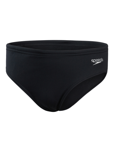 Speedo Kids' Endurance+ Briefs, Black/White, Black/White