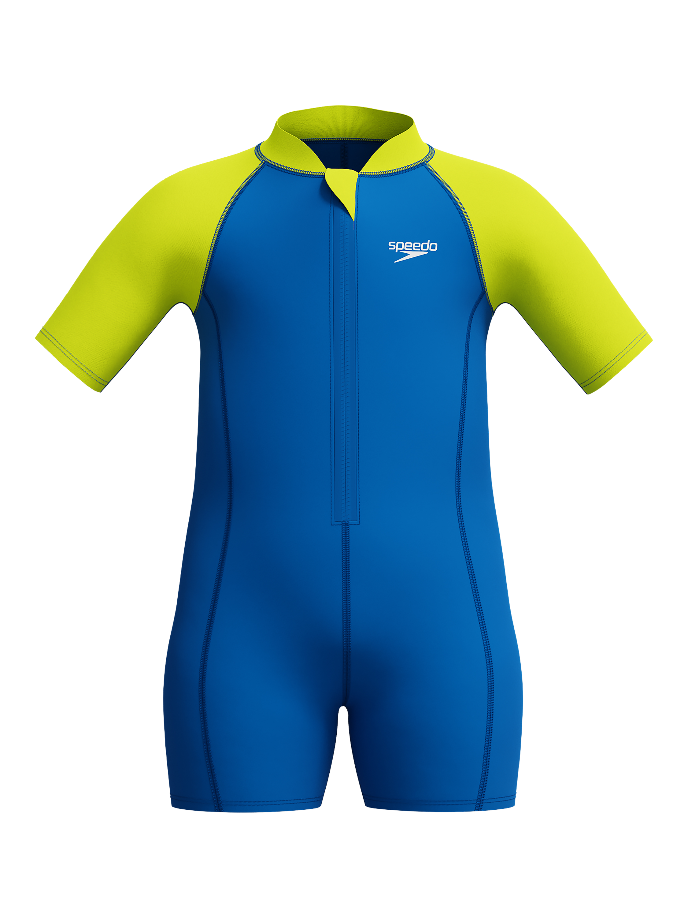 Product image 1 of 6, which shows Speedo Kids' Neoprene Short Sleeve Wetsuit, Turkish Sea, 6-9 months