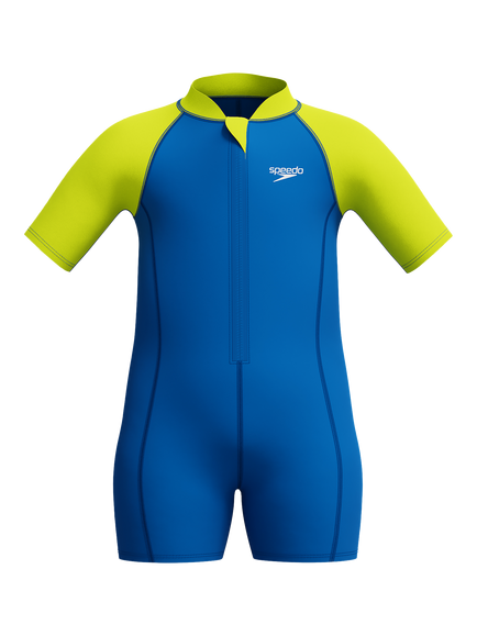 Speedo Kids' Neoprene Short Sleeve Wetsuit, Turkish Sea, Turkish Sea