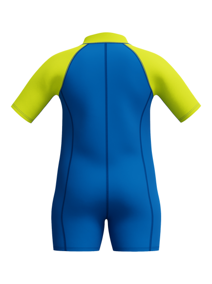 Speedo Kids' Neoprene Short Sleeve Wetsuit, Turkish Sea - view 2, Turkish Sea