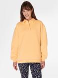 Sweaty Betty Powerhouse Henley Sweatshirt, Sunny Orange