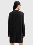 AllSaints Ridley Wool Cashmere Jumper Dress, Cinder Black Marl