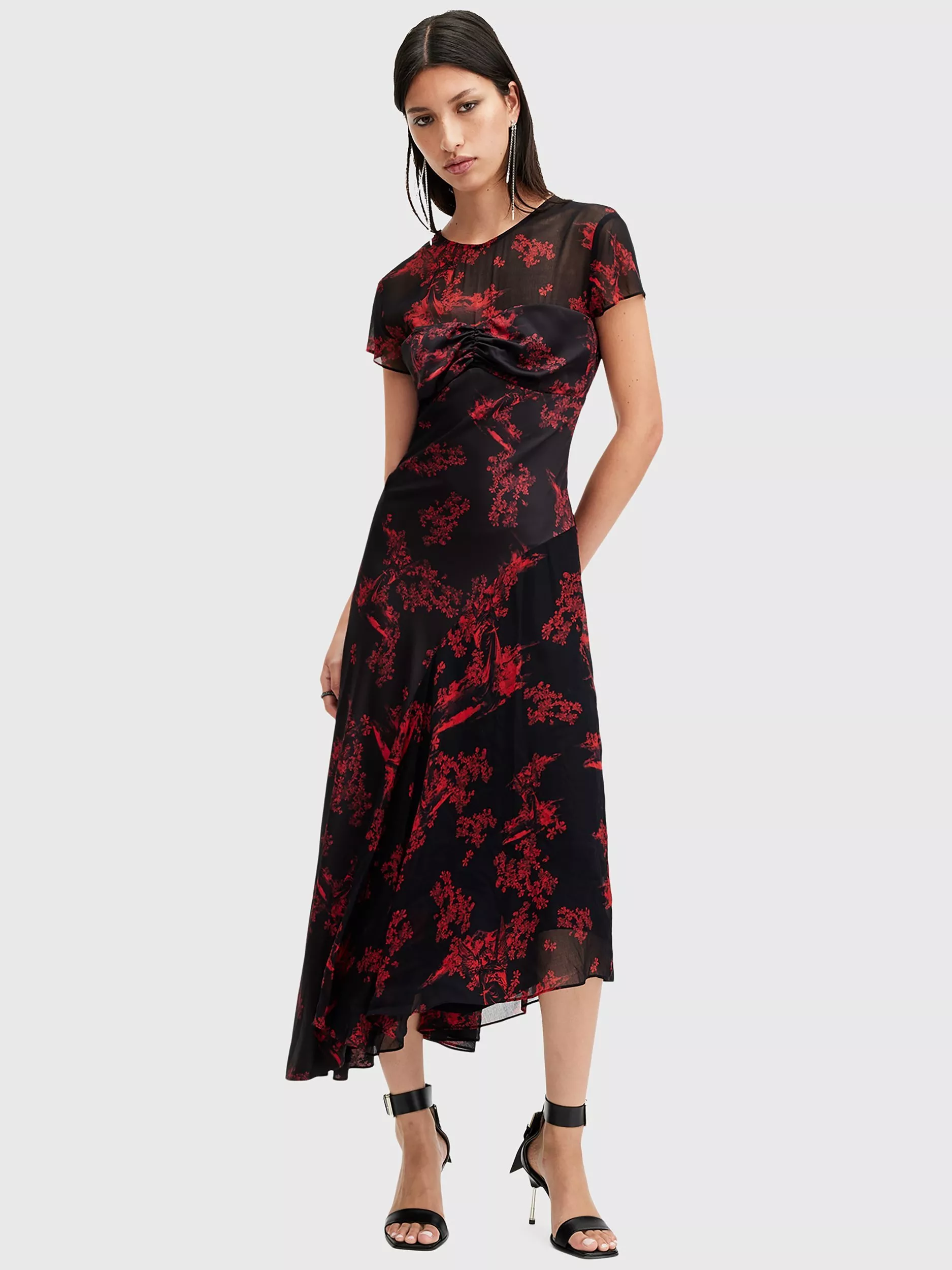 Allsaints Red Dresses John Lewis Partners