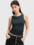 AllSaints Rina Ribbed Tank Top, Midnight Blue