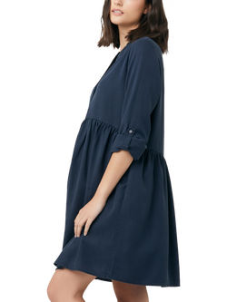 Ripe Demi Shirt Maternity & Nursing Dress, Navy - view 2, Navy