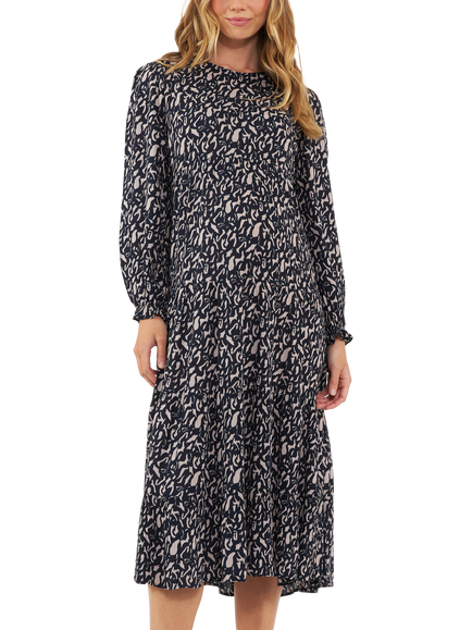 Ripe Izzie Tiered Maternity Dress, Midnight/Mocha, Midnight/Mocha